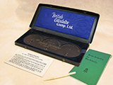 Rare BriCal linear Model C money calculating machine, circa 1909